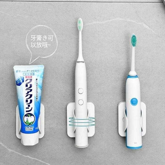 本原批發 牙刷收納架🔥可伸縮電動牙刷架🔥日本 浴室防水牙刷架 牙刷 電動牙刷架 牙刷置物 牙刷收納 OLD146-細節圖3