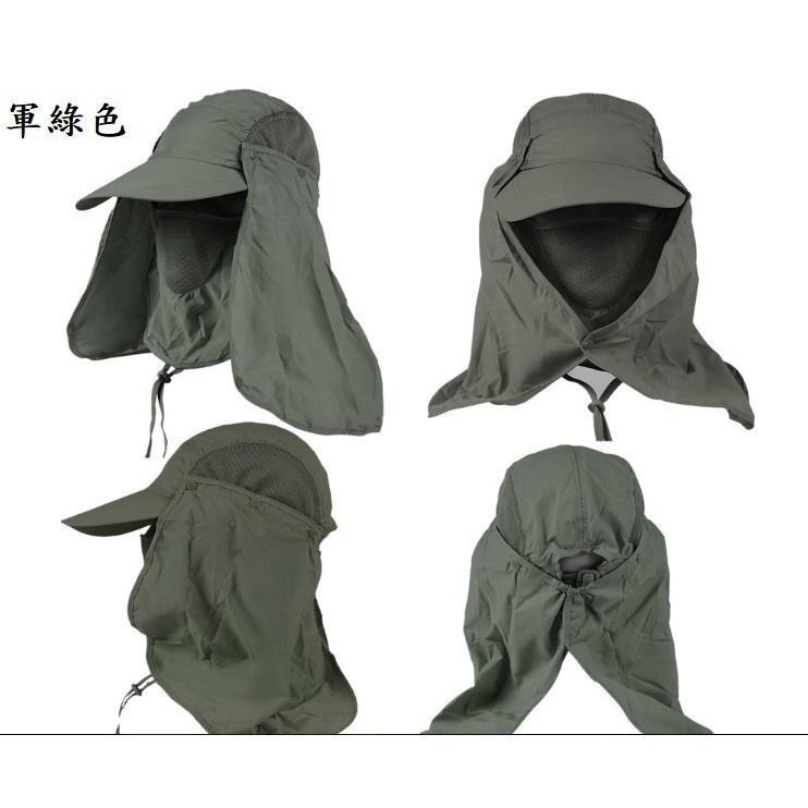 本原批發 360度多功能防曬帽👍戶外帽 防曬帽 遮臉帽 漁夫帽 釣魚帽 防紫外線遮陽帽 騎車帽 遮陽帽 OLD349-細節圖4