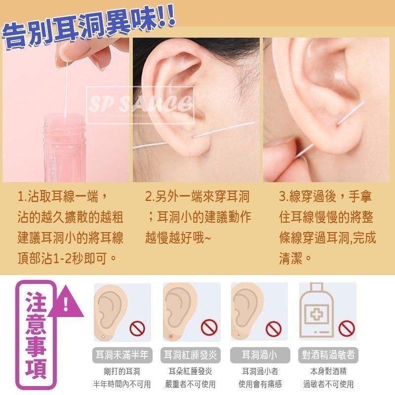 本原批發 耳洞清潔線👍️耳洞 清理耳洞 耳洞護理 耳洞清潔護理線 耳線 洗耳朵神器 護理液 清洗防堵 清潔 CY074-細節圖5
