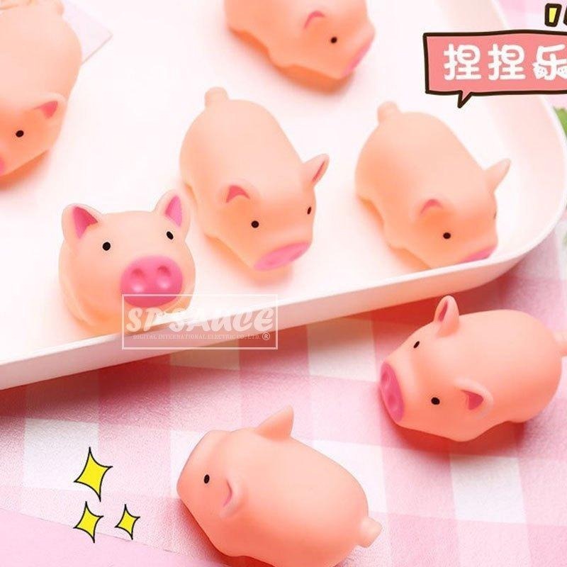 捏捏叫粉紅豬👍小豬捏捏叫 尖叫豬 舒壓玩具 捏捏豬 裝飾玩具 發聲玩具 療癒小豬 捏捏樂 小豬發洩玩具 療癒小物 本原-細節圖4