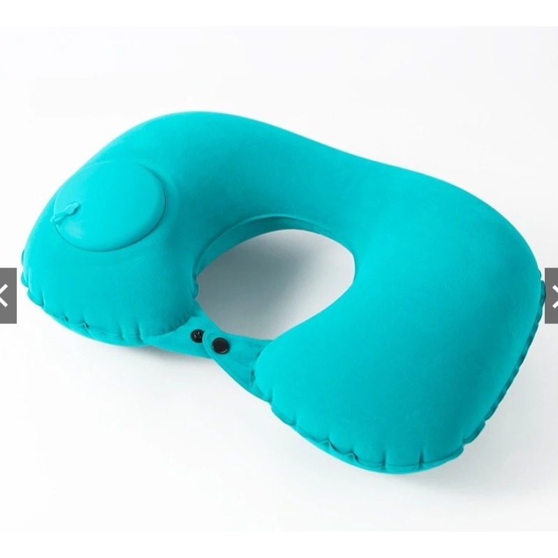 本原批發 按壓式充氣U型枕👍植絨款👍️護頸枕 按壓充氣枕 充氣枕 頸枕 U型枕 飛機枕 按壓充氣 NF140-規格圖8