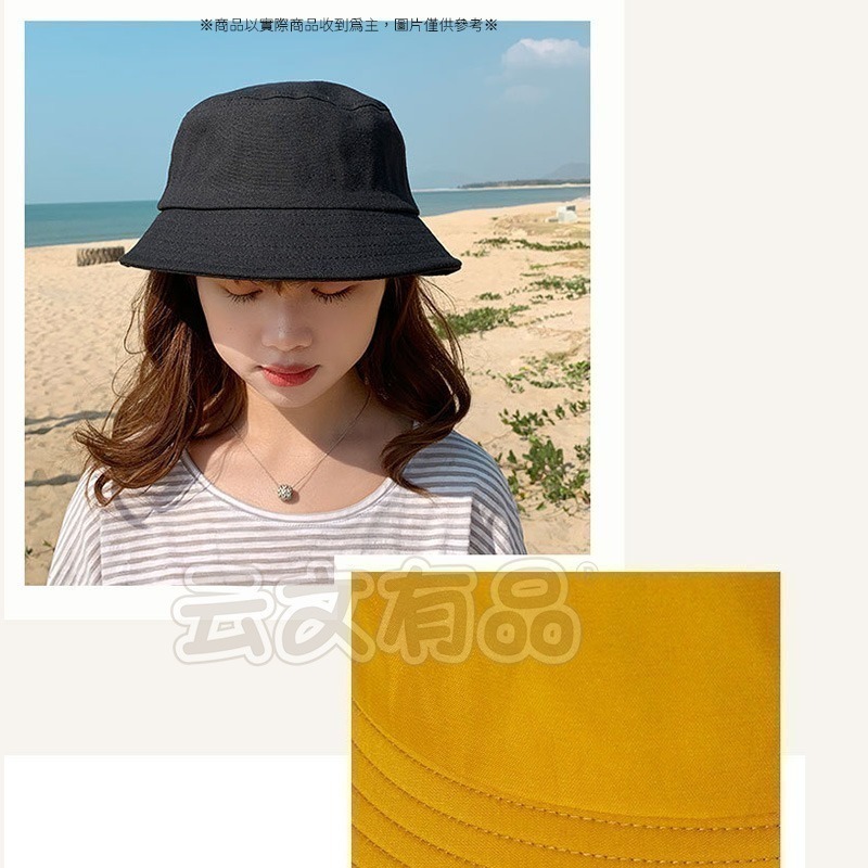本原批發 復古漁夫帽👍漁夫帽 遮陽帽 防曬帽 海灘帽 防曬漁夫帽 復古帽 盆帽 素色漁夫帽 帽子 海邊 S133-細節圖5