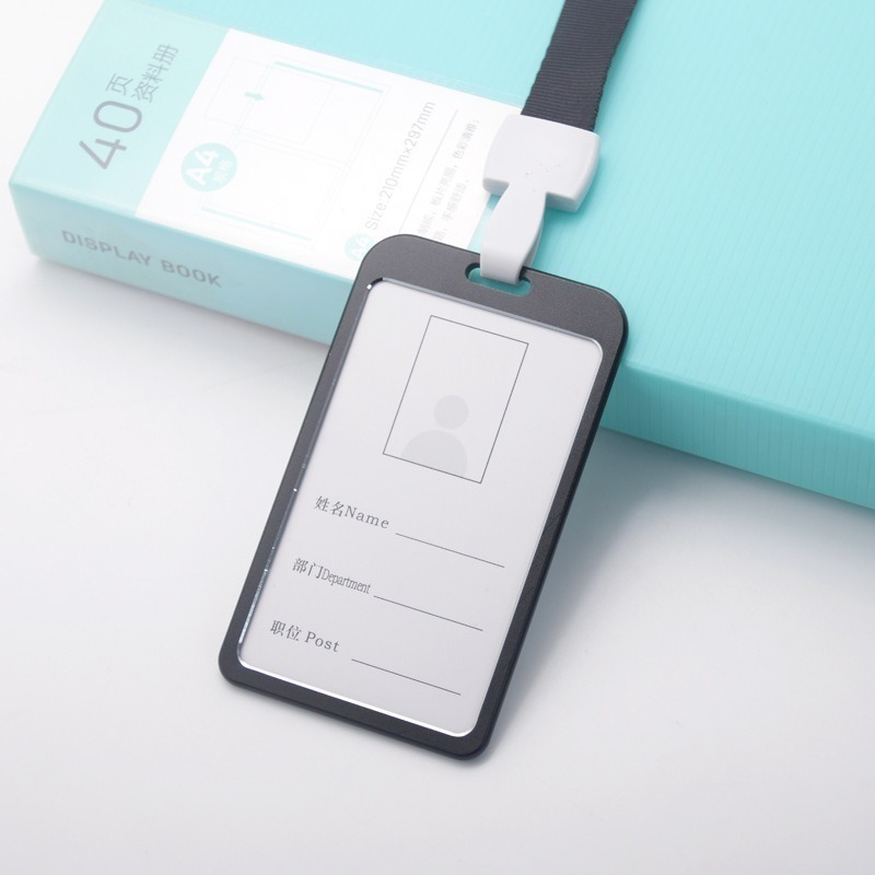 黑色-直款卡套加掛繩CH156