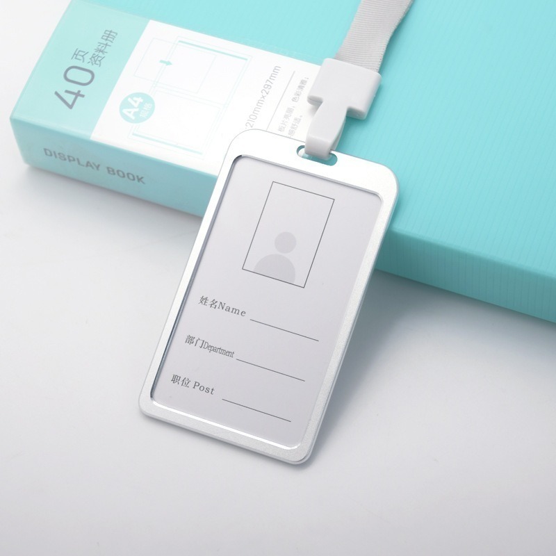 銀色-直款卡套加掛繩CH156