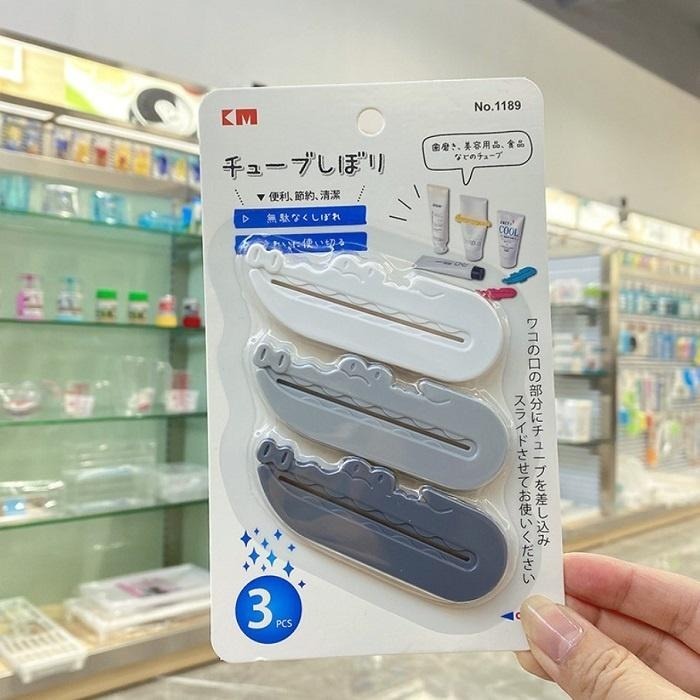 本原批發 鱷魚牙膏夾 3個裝✨擠牙膏器 擠洗面乳 牙膏擠壓器 洗面乳擠壓器 鱷魚 擠壓夾 軟管夾 擠壓 KM1189-細節圖2