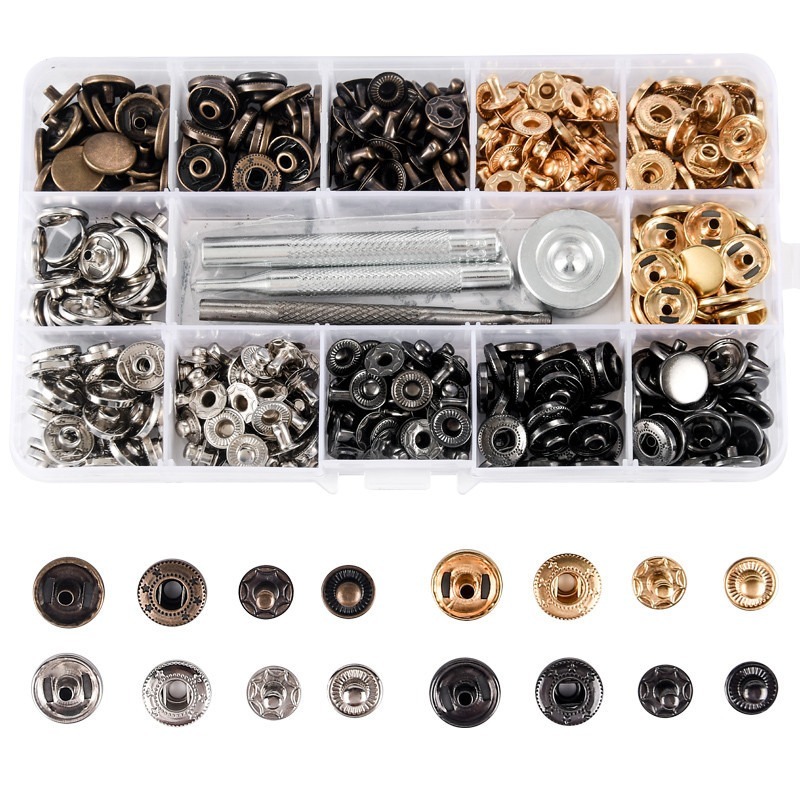 本原批發 金屬四合扣工具套裝👍四合扣 純銅 釘釦 牛仔暗釦 四合扣工具套 金屬 不鏽鋼釦 工具 NIS047-細節圖6