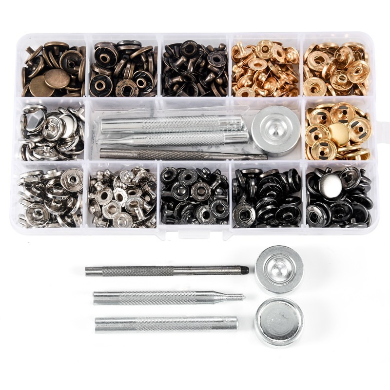 本原批發 金屬四合扣工具套裝👍四合扣 純銅 釘釦 牛仔暗釦 四合扣工具套 金屬 不鏽鋼釦 工具 NIS047-細節圖7