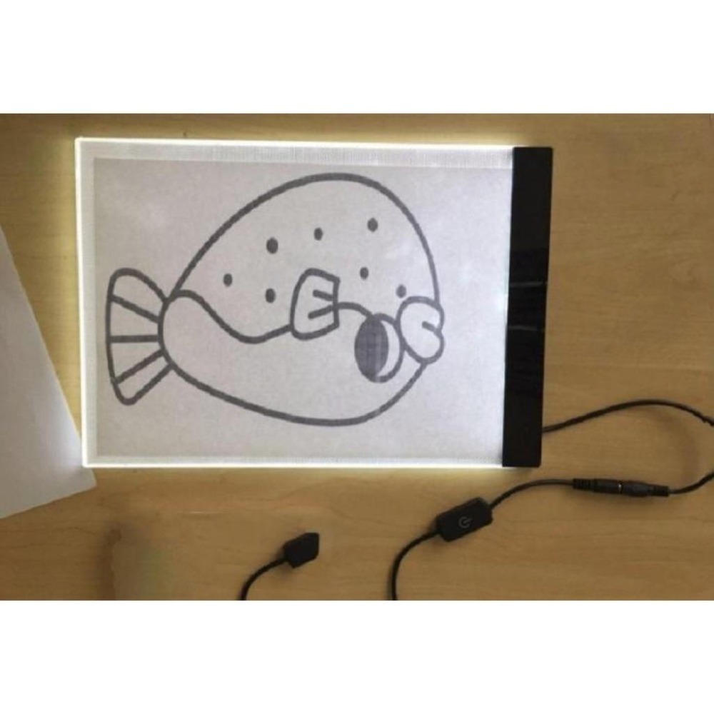 本原批發 LED拷貝版🎉A4 LED臨摹臺 透光拷貝板 透寫台 A4拷貝手繪板 發光板 透寫臺 素描練字臺 NF306-細節圖5