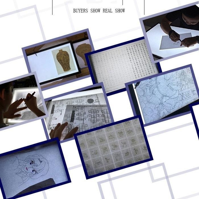 本原批發 LED拷貝版🎉A4 LED臨摹臺 透光拷貝板 透寫台 A4拷貝手繪板 發光板 透寫臺 素描練字臺 NF306-細節圖6