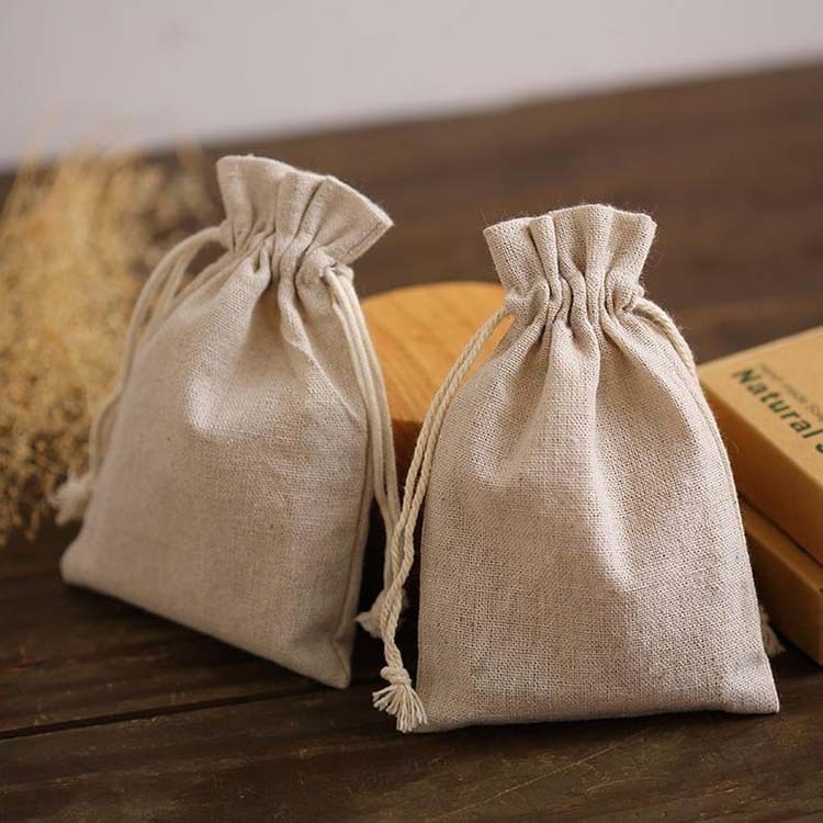 本原批發 純棉麻布袋⭐零錢袋 飾品袋 帆布袋 棉布袋 首飾袋 錦囊袋 禮物袋 大米袋 收納袋 抽繩束口袋SG633-細節圖4
