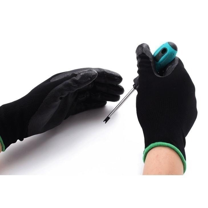 本原批發 無塵手套👍掌面PU塗層 居家 PU手套 無塵手套 沾膠手套 電子手套 止滑手套 園藝 防滑 耐磨 SG436-細節圖10