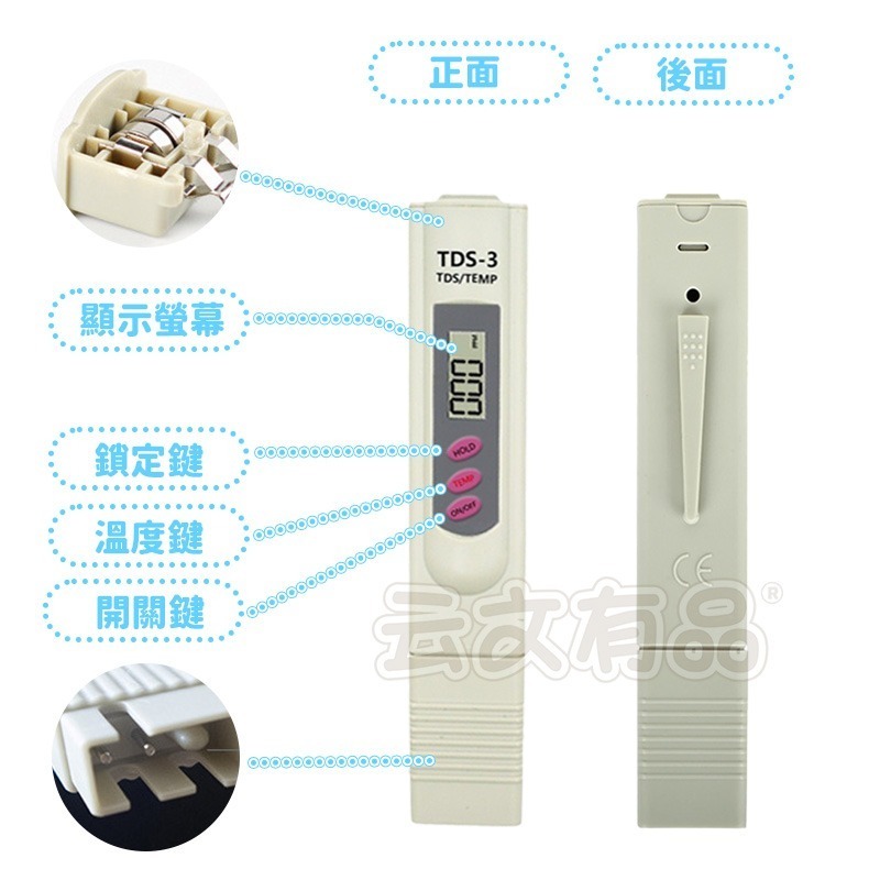 本原批發 TDS水質檢測筆🔥水質檢測 水質檢測筆 RO水質檢測筆 驗水筆 淨水測試 自來水硬度檢測筆 OLD262-細節圖5