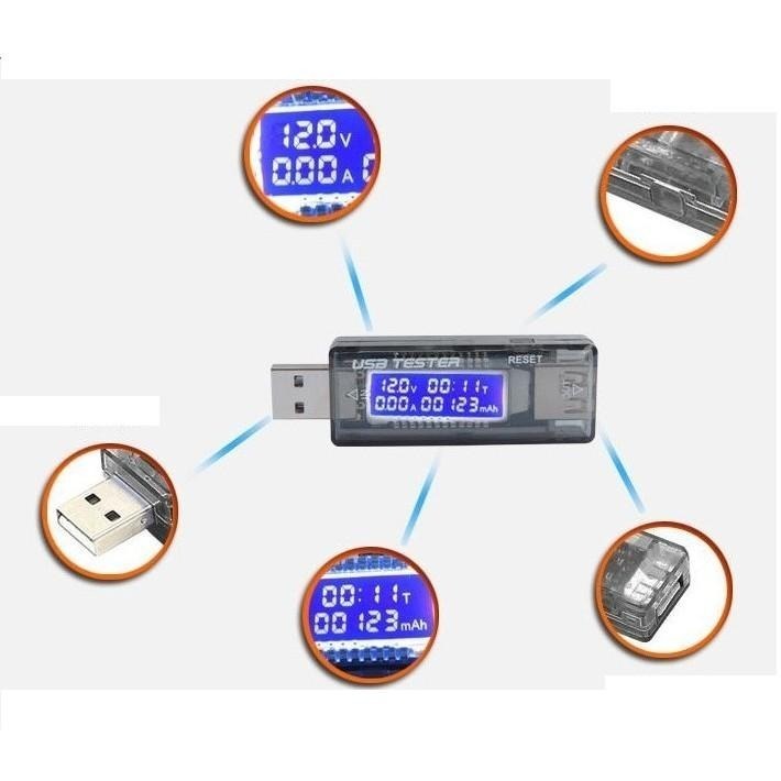 USB電流電壓檢測儀 V21🔥 容量測試儀 測試表 USB電壓電流表 電流測試儀 移動電源測試檢測 電量監測 電壓B-細節圖4