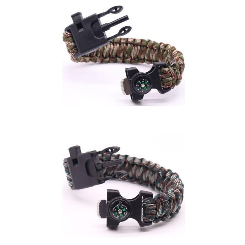 本原批發 七芯傘兵繩👍️登山 求生手環 傘繩編織 編織手環 手鍊 手環 手鏈 指南燈手環 傘兵繩 求生手鍊 W879-細節圖3