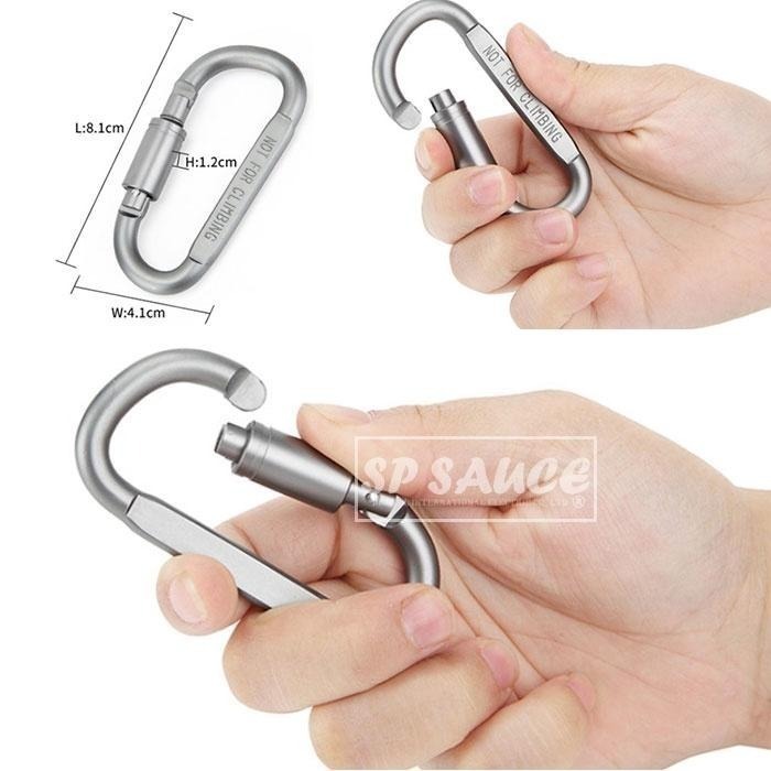 本原批發 D字登山扣🔗鋁合金登山扣 D字掛扣 登山扣 D型扣 水瓶扣 扣環 D字扣環 背包扣 鑰匙扣 OLD371-細節圖5