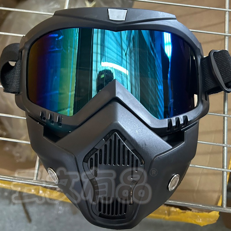 本原批發 面罩風鏡🤟摩托車頭盔 騎行 越野 騎車 戶外 可拆 防風面罩 越野風鏡 頭盔面罩 護目鏡 OLD289-規格圖6