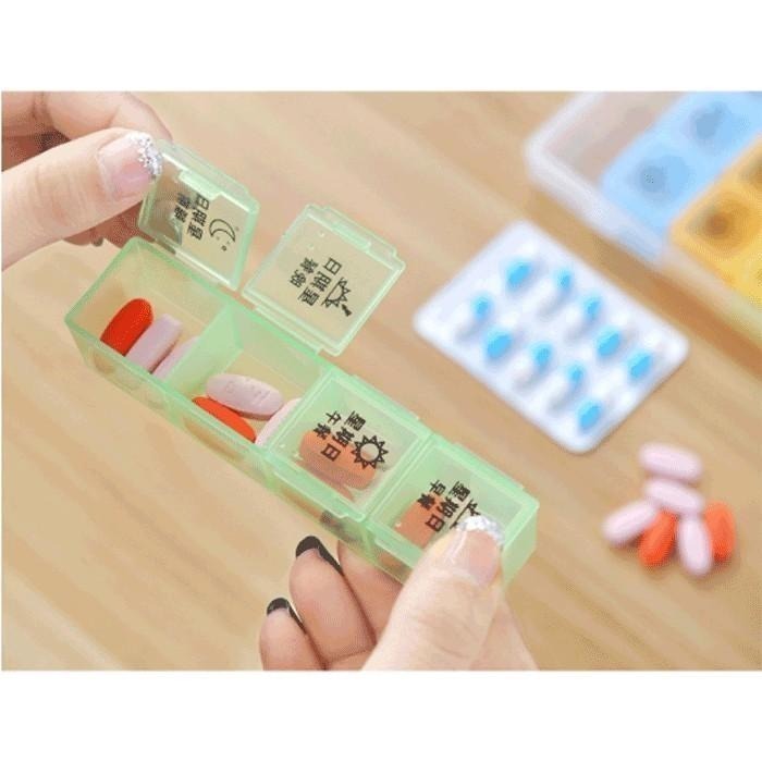 本原批發 一周藥盒28格🔥 一周 小藥盒 28格 膠囊盒 藥盒 旅行藥盒 便攜藥盒 保健盒 服藥盒 分藥盒 SG147-細節圖3