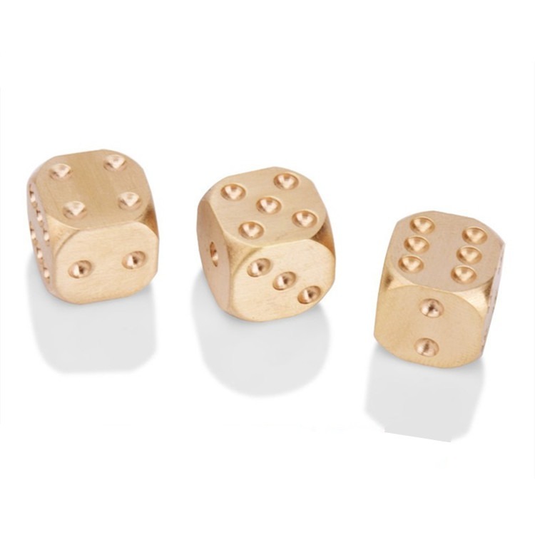 黃銅骰子 1顆🔥純銅骰子 金屬骰子 實心骰子 SG162 麻將骰子 銅骰子 金骰子 聚會遊戲 桌遊骰子 大富翁骰子-細節圖3