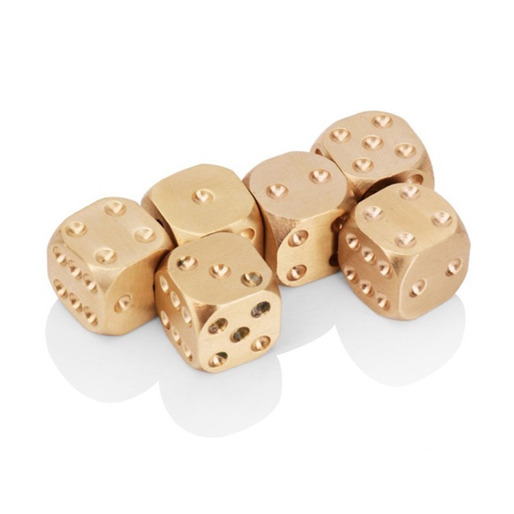 黃銅骰子 1顆🔥純銅骰子 金屬骰子 實心骰子 SG162 麻將骰子 銅骰子 金骰子 聚會遊戲 桌遊骰子 大富翁骰子-細節圖5
