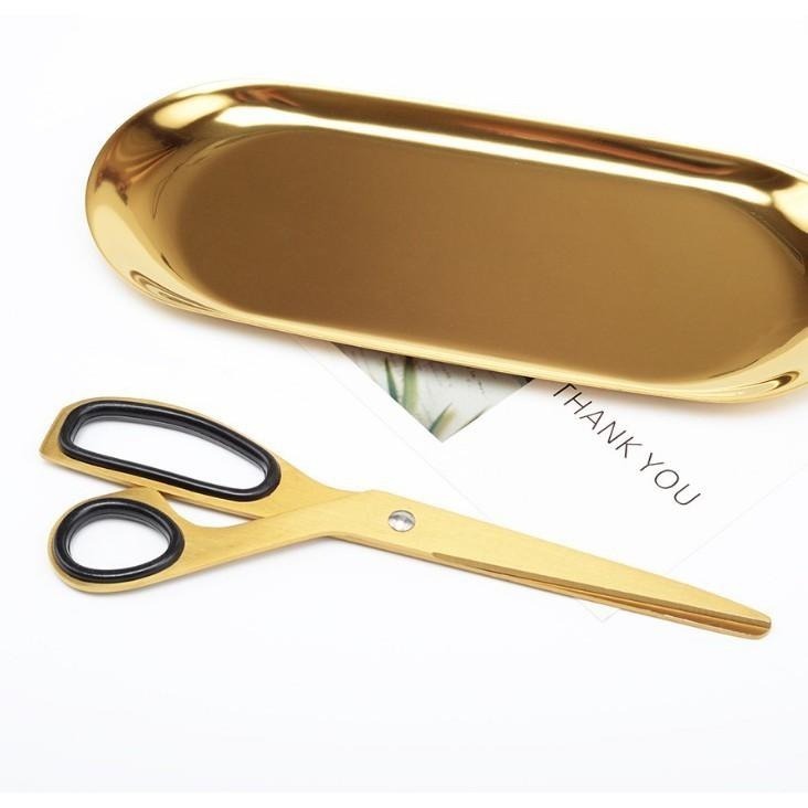 本原批發 北歐不對稱剪刀👍不銹鋼剪刀 金色剪刀 剪刀 裁紙剪刀 剪紙 刀 文具 美工剪刀 工藝剪刀 復古 SG213-細節圖4
