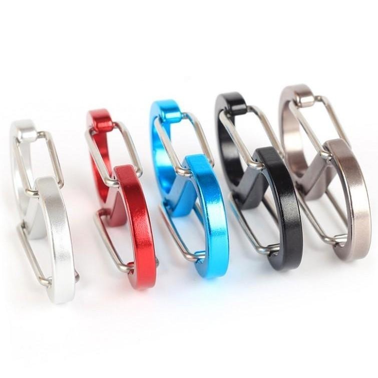 本原批發 鋁合金8字型快掛扣🎉S登山扣 鋁合金 八字扣 8字扣 鑰匙環 鑰匙圈 掛勾 露營 扣環 卡扣 SG329-細節圖2