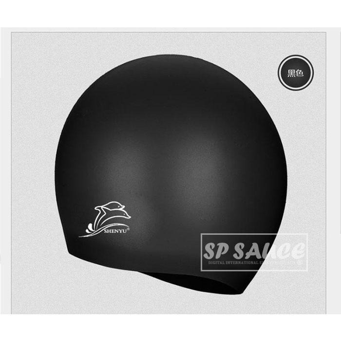 本原批發 泳帽💧矽膠 素色 防水泳帽 泳帽 男女游泳 純色泳帽 泳具 游泳帽 成人泳帽 沙灘泳帽 彈性帽 SG336-細節圖3