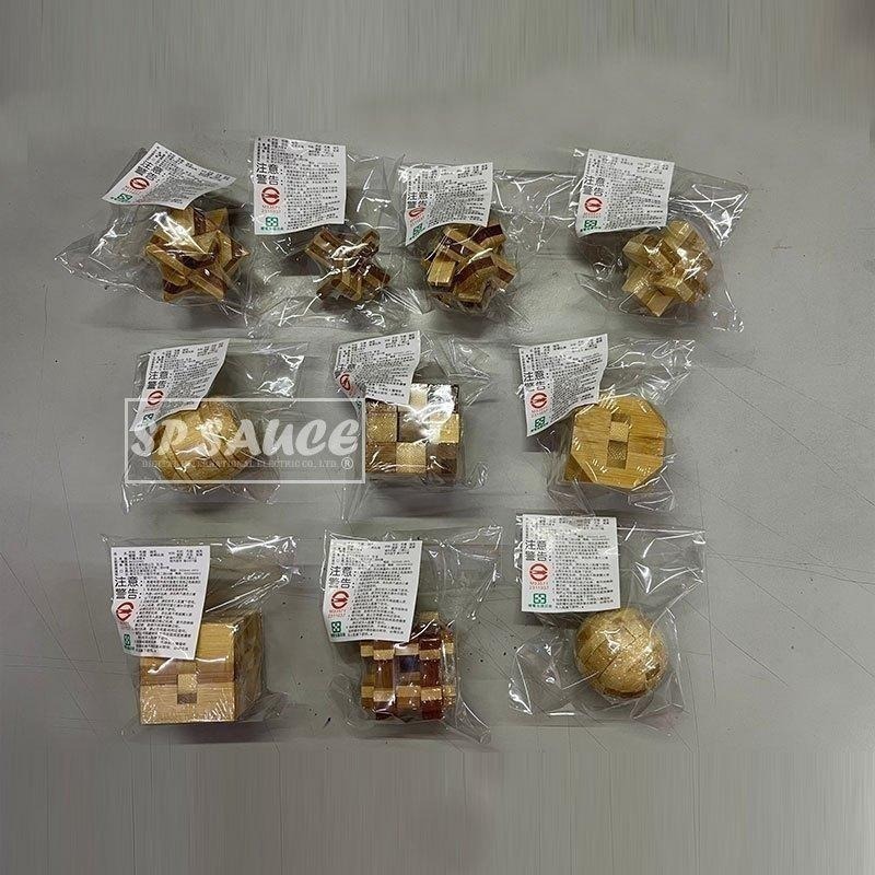 本原批發 鲁班鎖👍八卦鎖 孔明鎖 孔明鎖 木製玩具 解鎖玩具 桌遊道具 益智玩具 益智環 九連環 玩具 L016-細節圖9
