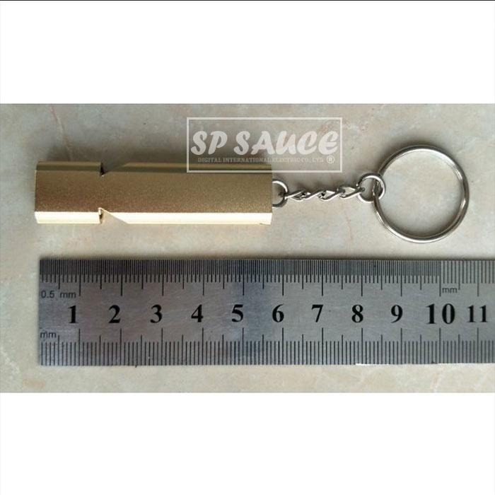 本原批發 鋁合金雙頻求生口哨👍️求生 救生 求救 口哨 哨子 高分貝 防狼 雙管口哨 防身 訓練哨 高音哨 YR69-細節圖3