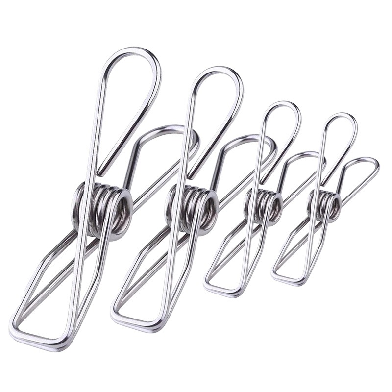 本原批發 彈簧夾👍掛衣夾 不銹鋼 曬衣夾 防風夾 金屬夾 內衣夾 襪夾 夾子 掛夾 收納 晾衣夾 防風夾 OLD156-細節圖2