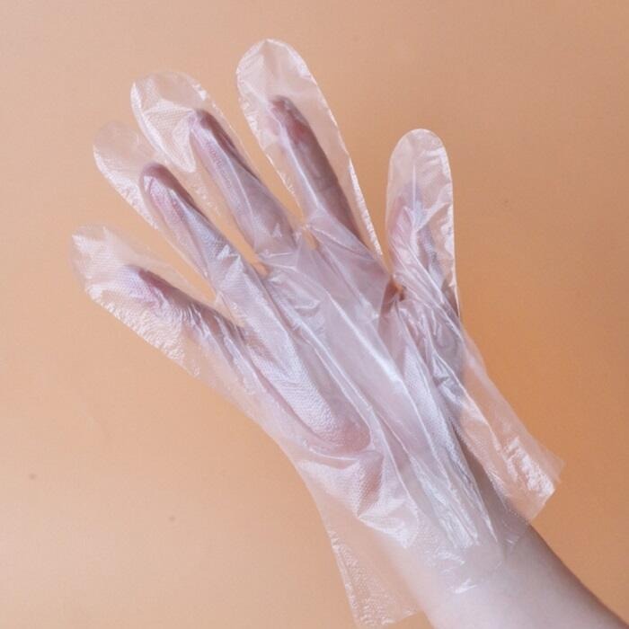 一次性手套200抽 👍 拋棄式手套 清潔手套 免接觸手套 隔離手套 透明手套 塑膠手套 衛生手套 手套 一次性手套-細節圖4