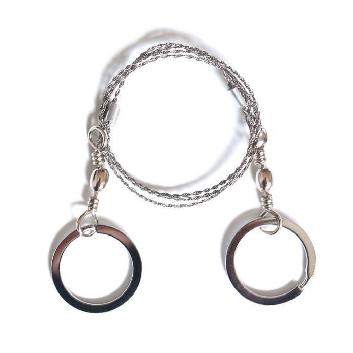 野外求生線鋸🔥鋼絲鋸繩線 360度旋轉 求生鋸 線鋸 四股線鋸 鋼絲鋸 鋸樹 野線鋸外 繩鋸 萬用鋸 露營鏈鋸 求生線鋸-細節圖2