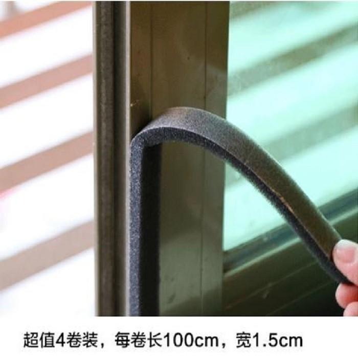 本原批發 窗戶隔音密封條 四卷裝🎉門窗隔音條 門縫貼 隔音 防撞 門縫密封 門窗密封條 隔音條 窗戶密封條 NI085-細節圖2