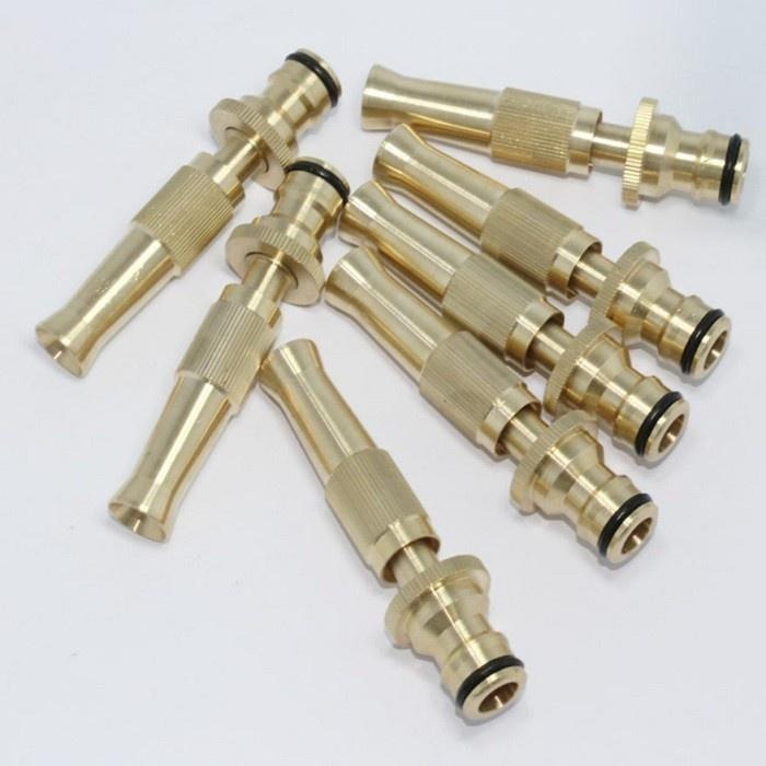本原批發 可調節黃銅噴頭👍銅 高壓 洗車水槍 噴頭 水槍 澆花 奶嘴水槍 高壓水槍 霧化 水槍噴頭 噴藥 NF399-細節圖4