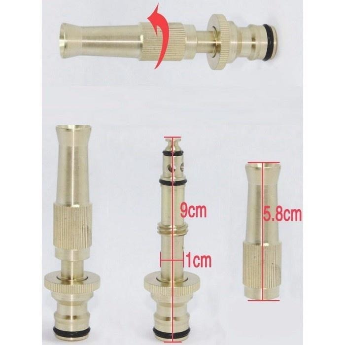 本原批發 可調節黃銅噴頭👍銅 高壓 洗車水槍 噴頭 水槍 澆花 奶嘴水槍 高壓水槍 霧化 水槍噴頭 噴藥 NF399-細節圖8