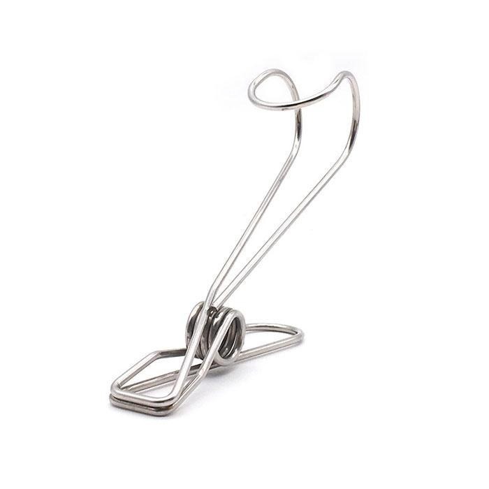 本原批發 可掛式不銹鋼吊掛夾🔥衣夾 萬用夾 帶鉤夾 掛勾夾 曬衣夾 防風 帶掛鉤夾子 彈簧夾線夾 掛衣夾 OLD45-細節圖2