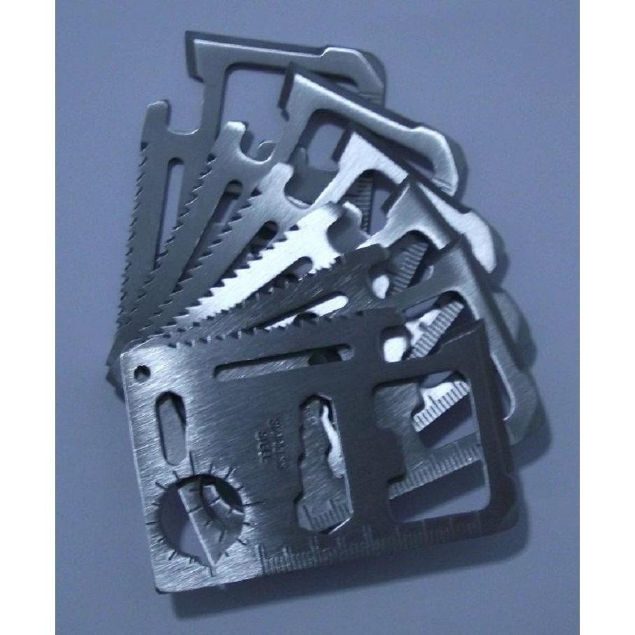 多功能名片刀🔪軍刀卡 卡片刀 野外求生 開罐器 板手螺絲起子直尺 名片鋸 鋸齒 救生卡 刀片 刀 NIS008-細節圖5