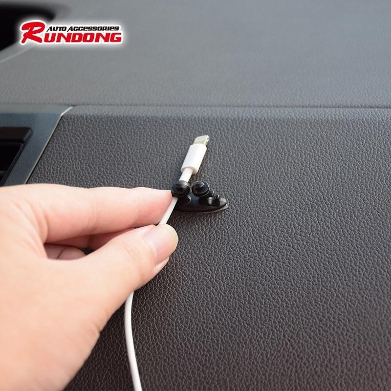 車用束線夾 8顆裝升級版👍束線夾 收納器 整線器 耳機排線 捲線器 OLD30 走線固定夾 集線器 整線夾 固線夾BA-細節圖6