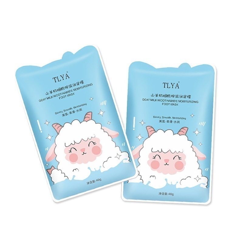 本原批發 山羊奶足膜🐐足膜 足貼 補水足膜 手膜手套 去角質足膜 保濕膜 滋潤足膜 足部護理 保養足貼CY125-細節圖2