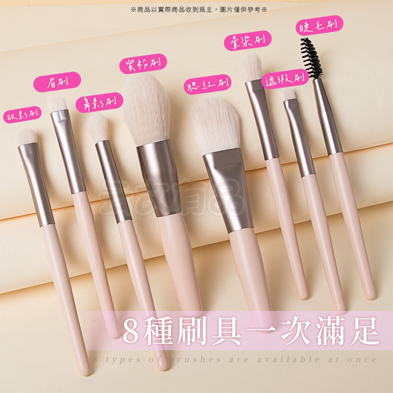 8支 迷你旅行化妝刷套裝👍隨身刷具 新手刷具 刷具 CY182 迷你刷具 刷具組 旅行刷具 化妝刷 眼影刷 修容刷-細節圖3