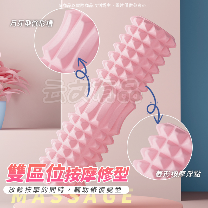 本原批發 33CM 月牙款瑜珈柱🌙瑜珈滾輪 按摩滾輪 瑜珈滾筒 按摩滾輪 放鬆 按摩滾輪 按摩滾筒 瑜珈 CY218-細節圖3
