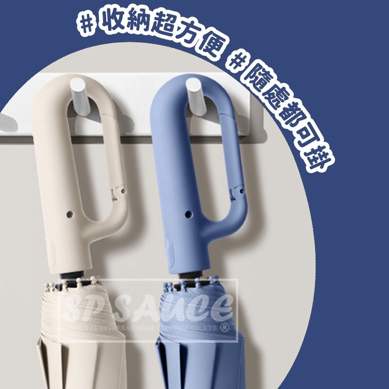 本原批發 24骨環扣自動傘 黑膠抗UV🌈摺疊傘 扣環雨傘 陽傘 遮陽 折疊傘 大雨傘 自動傘 防曬 CY225-細節圖4