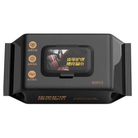 本原批發 皮革護理濕紙巾👍80抽 汽車皮革保養 皮衣外套保養 皮包保養 汽車座椅保養 皮革清潔 皮鞋護理 CY267-規格圖6