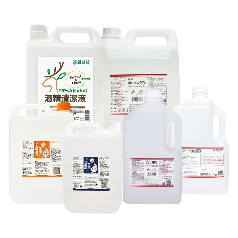 本原批發 淨新 醫強 克司博 唐鑫 75%酒精💧4000ML💧台灣製造 消毒酒精 洗手酒精 大瓶酒精 清菌酒精 酒精-細節圖2