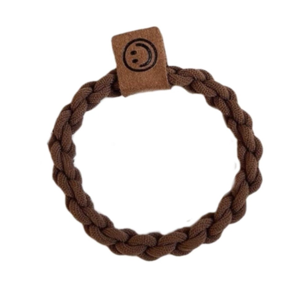 本原批發 韓版編織髮圈🐻韓版髮圈 髮圈 不卡髮 髮束 高彈力 加粗耐用不纏髪 髮飾 綁頭髮 高彈力髮圈 頭繩KS191-細節圖2