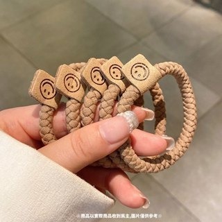 【卡其笑臉】韓版編織髮圈KS191