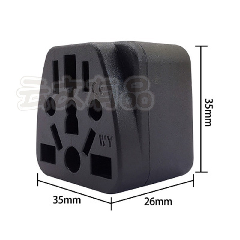 本原批發 WY-6 萬用轉換插頭👍全球通用 萬用轉接頭 台灣電器插頭 T字頭 旅行插頭 大功率轉接頭 出差 WY-6-細節圖7