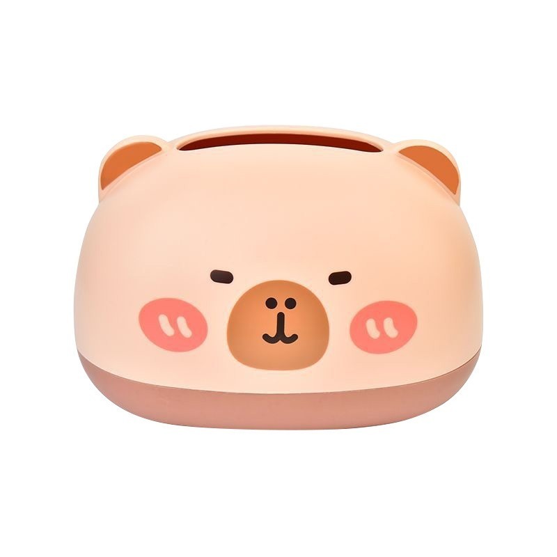 本原批發 卡皮巴拉紙巾盒👍capybara 紙盒 面紙  ins面紙盒 紙 衛生紙 卡皮巴拉  盒裝衛生紙 CY456-細節圖6