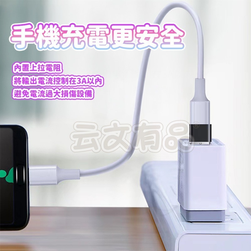 本原批發 USB轉Type-c轉接頭👍IPHONE 安卓 電腦 手機平板 行動電源 充電線轉接器  CY508-細節圖6