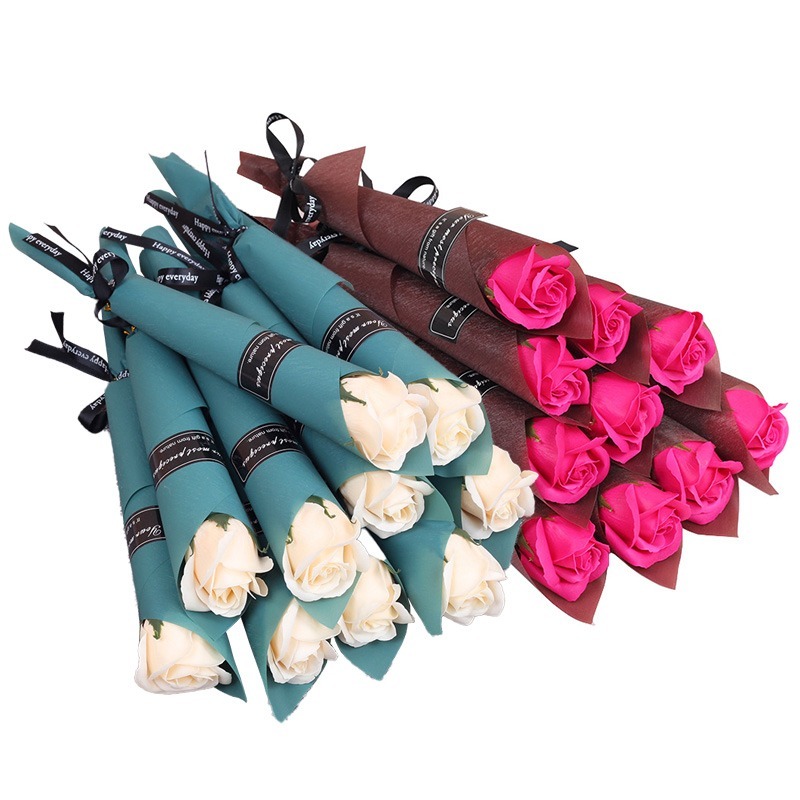 本原批發 香皂花👍玫瑰花 康乃馨 香皂花 母親節禮物 情人節花束 禮物 香皂花束 畢業 教師節 婚禮小物 CY517-細節圖2