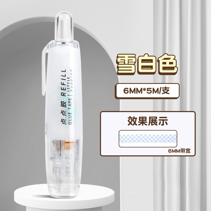 本原批發 按壓式點點膠👍豆豆貼 點點膠筆 筆型點點膠 點點膠 按動點點膠 可替換芯 立可貼 點點筆 文具 CY565-規格圖8